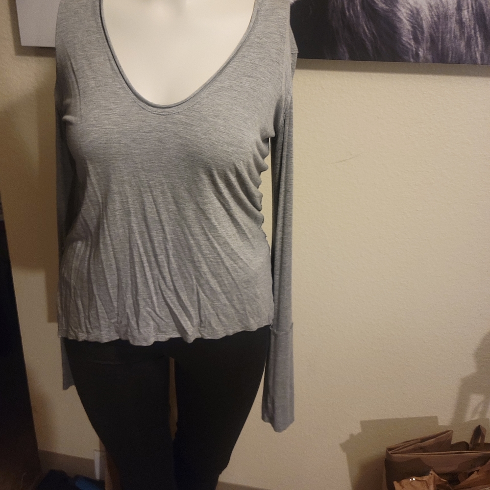 FREE PEOPLE long sleeve Jersey knit top